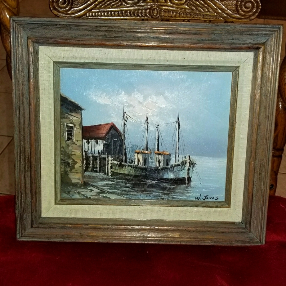 Original Oil Painting Signed and Professionally Framed by W Jones